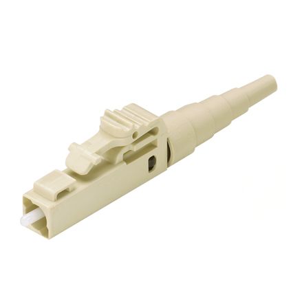 Panduit FLCSMEIY | Field Polish LC Connector, Simplex, 62.5µm Multimode, 1.6mm Electric Ivory Boot