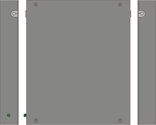 Commscope FE-18184 | HELIAX FiberFeed Outdoor Excess Cable Enclosure, 18 in x 18 in x 4 in