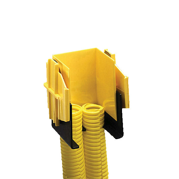 Commscope FGS-KT03-C | FiberGuide Dual 7/8in Flex Tube Attachment, 2x2in, 5ft Length, Yellow