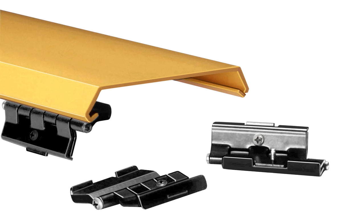 Commscope FGS-MSHC-B | FiberGuide Hinged Cover for Horizontal Straight Section, 4x6in, Yellow