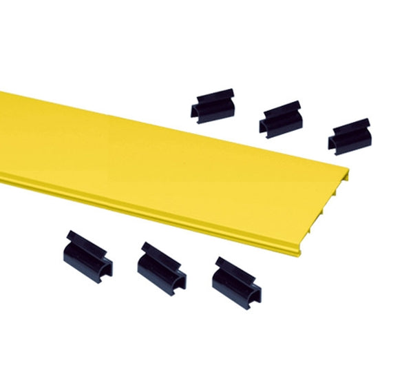 Commscope FGS-MSSC-A | FiberGuide Snap-on Cover Kit for Horizontal Straight Section, 4x4in, Yellow