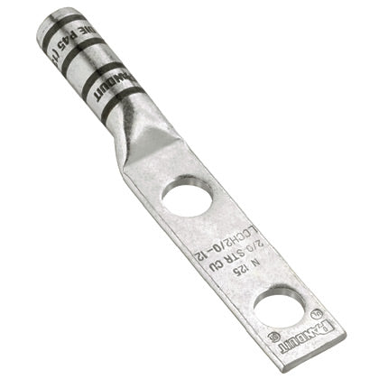 Panduit LCCH1/0-12-X | Tin-Plated Copper Compression Connectors - Lugs | UPC - 07498390227
