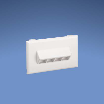 Panduit NK4HSRFIW | Snap-On Faceplate