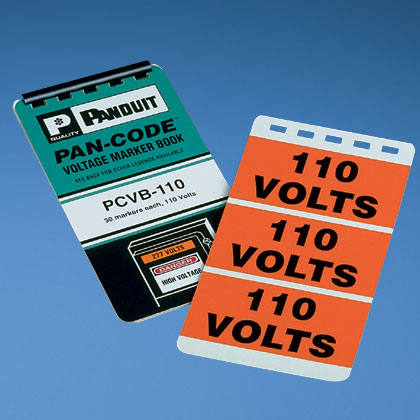 Panduit PCVB-220Y | Voltage Marker | UPC - 07498343003