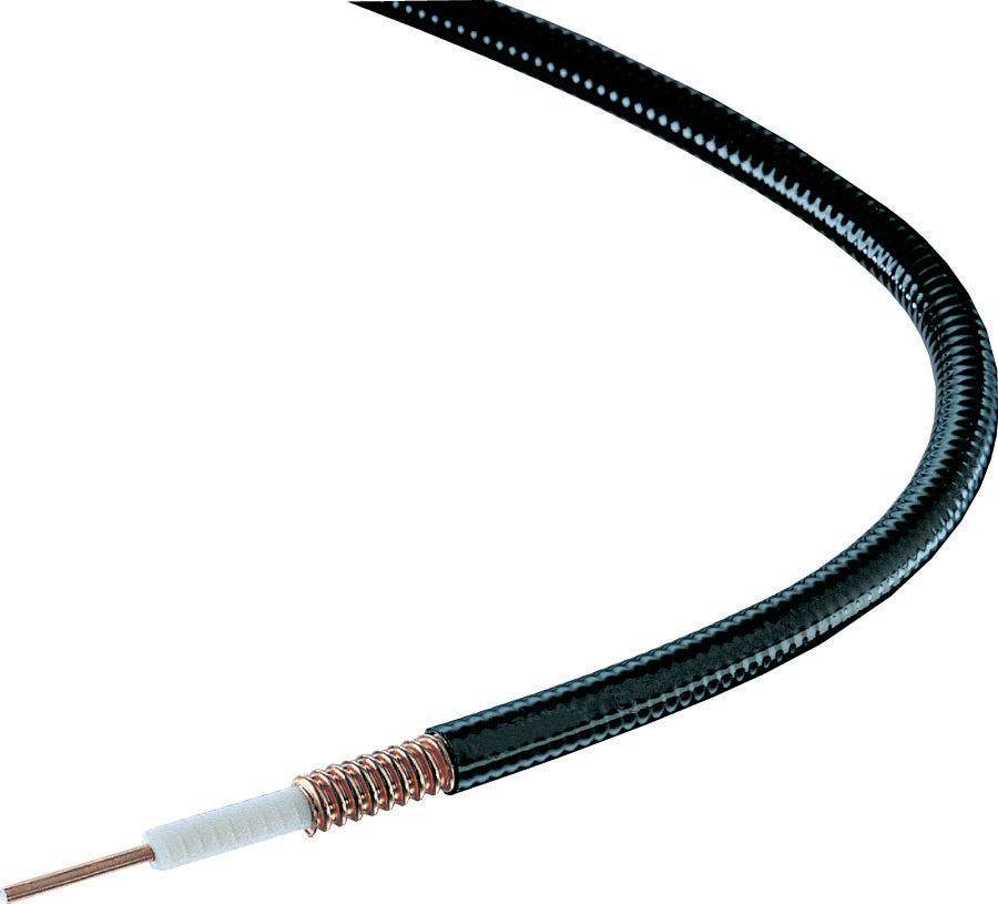 Commscope FSJ2-50 | FSJ2-50, HELIAX Superflexible Foam Coaxial Cable, corrugated copper, 3/8 in, black PE jacket