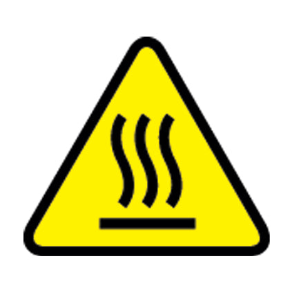 Panduit WL35Y | ISO Hot Surface Warning Label