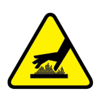 Panduit WL36Y | ISO Hot Surface Warning Label