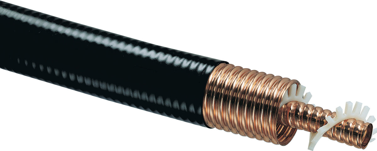 Commscope HJ9-50 | HJ9-50, HELIAX Standard Air Dielectric Coaxial Cable, corrugated copper, 5 in, black PE jacket