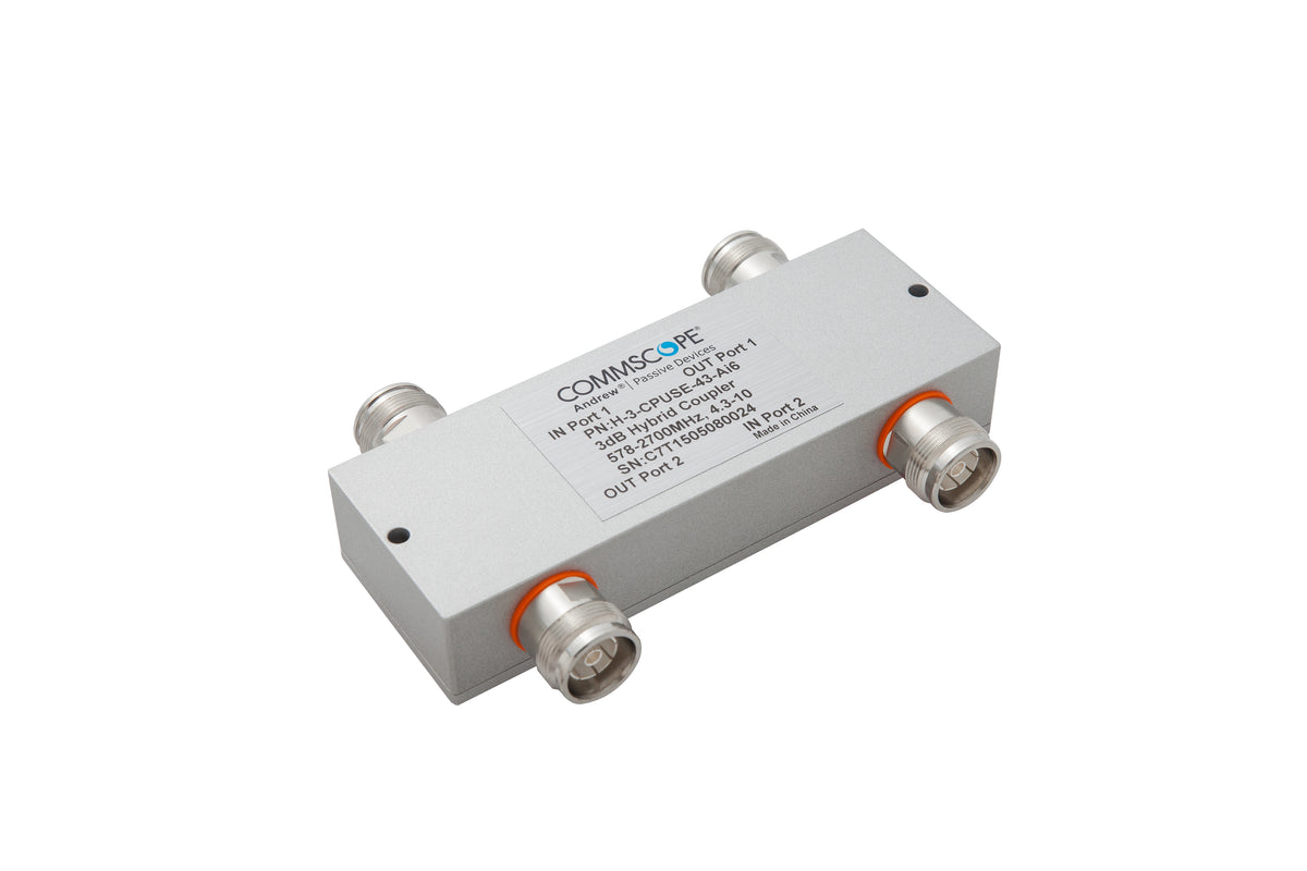 Commscope H3CPUSE43AI6 | Low PIM Air Dielectric Hybrid Coupler, 555–2700 MHz