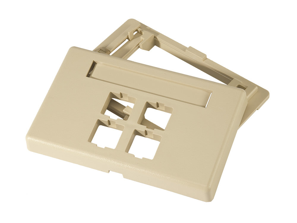 Commscope M4CA-246 | M4CA Type Adjustable Furniture Faceplate, ivory