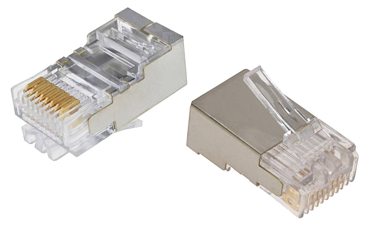Commscope MP-88S-R-1 | Modular Plug Kit, 8P/8C, shielded, round, 5.1 mm max cable jack OD, 8-position, category 5, 100/bag