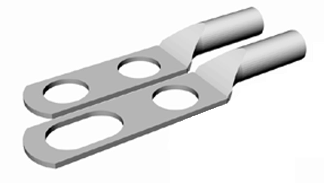 Commscope MT-592-100 | Universal Crimp-on Lug for 3/8 in hardware, #6 AWG, two-hole