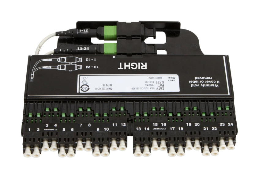 Commscope NG4-MMDCM0R000 | NG4access MPO Module, multimode, LC/UPC-MPO 24 fiber, right exit (for MPO module)