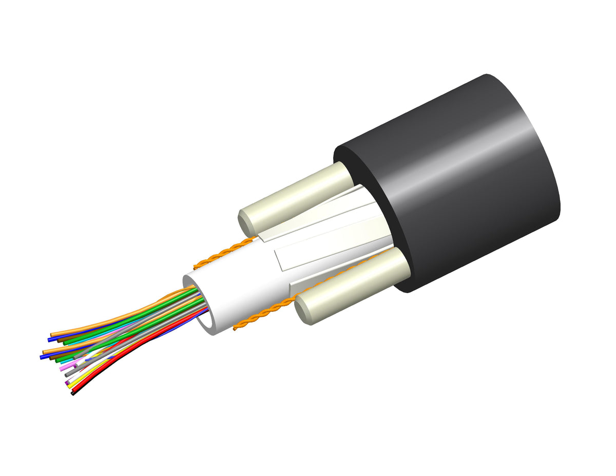 Commscope O012CN8WF12NS | LightScope ZWP Single Jacket All-Dielectric, Gel-Filled, Outdoor Central Tube Cable