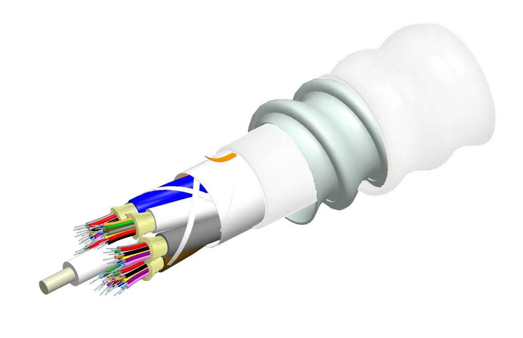 Commscope R006DZ5LFSUWH | LazrSPEED Riser Distribution Cable Interlocking Aluminum Armored with Riser Jacket 6-Fiber Single-Unit