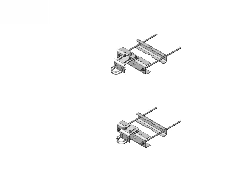 Commscope PML-SU4-B | Large Leg Universal Sliding Pipe Mount Kit for 4-1/2 in OD pipe
