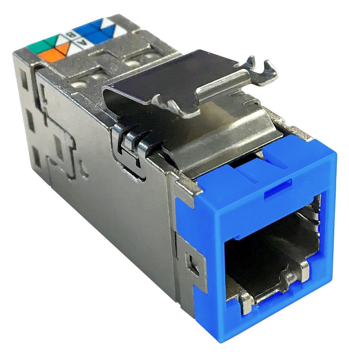 Commscope USL10G-SHLD, BLU | Uniprise SLX Series Modular Jack, category 6A, shielded , 4 Pair, without dust cover, blue