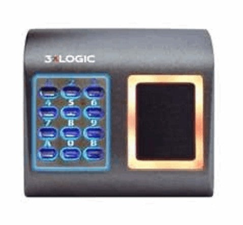 3Xlogic Inc R-MPKW-CHAR-AH | MINI Metal Surface Mount Prox Reader - HID Compatible + backlit keypad - Wiegand output- Charcoal color