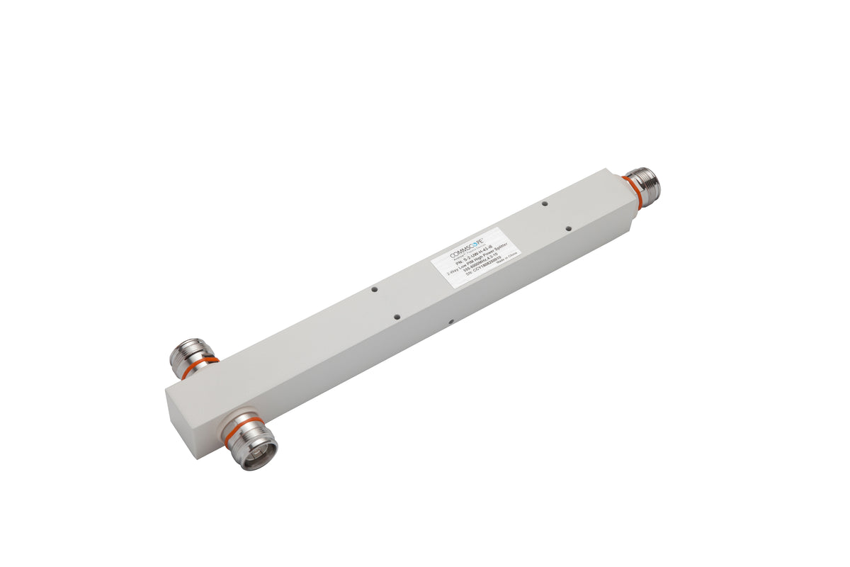 Commscope S-2-UW-H-43-I6 | Ultra Wideband Two-way Low PIM Reactive High Power Splitter, 555–6000 MHz (Additional mounting bracket PN:42396A-17 sold separately)