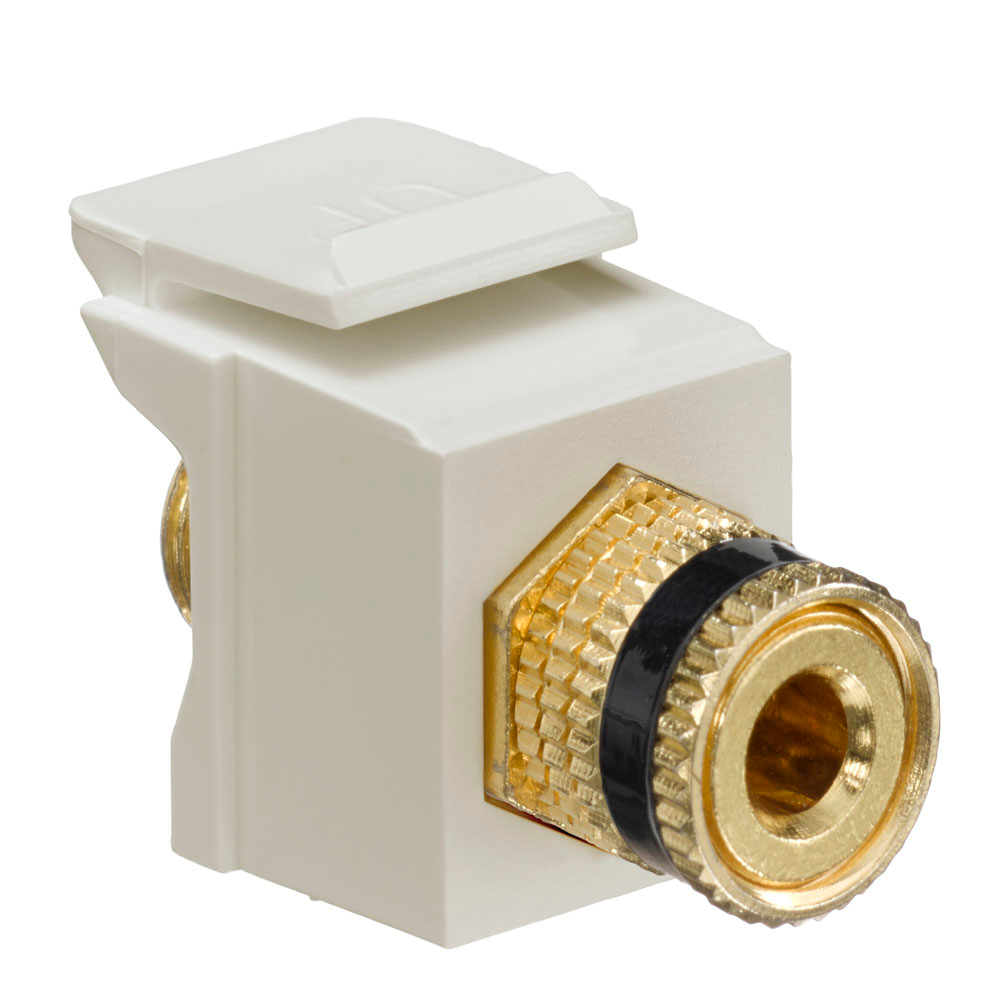 Leviton 40834-I | HDMI Feedthrough QuickPort Connector, Ivory Housing
