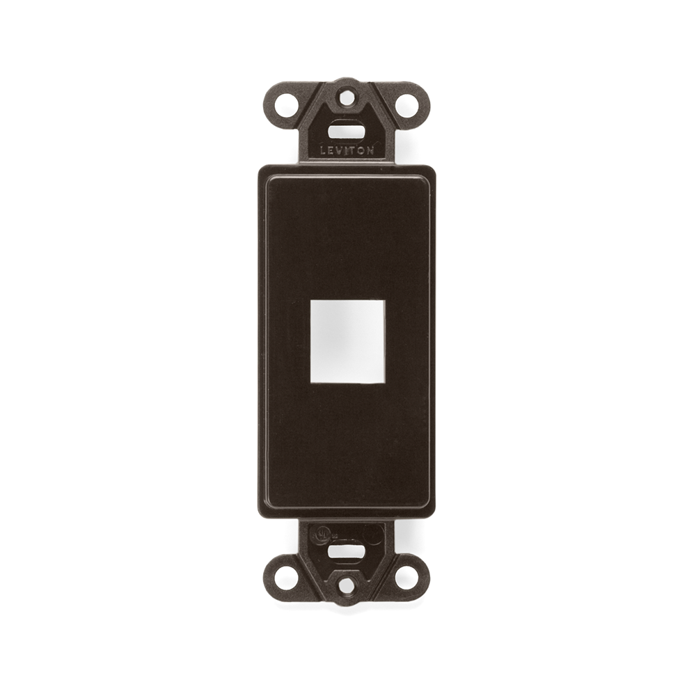 Leviton 41641-B | QuickPort Decora Insert, 1-Port, Brown