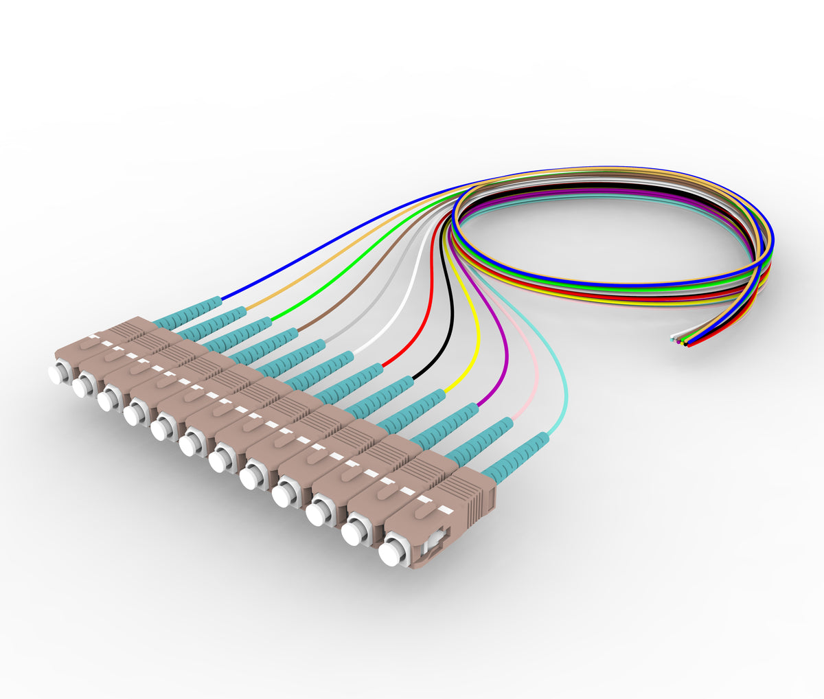 Commscope FAXSCUC0C-XXM002 | Breakout Length/Option - No breakouts | Unjacketed, Cord Length - 2 M