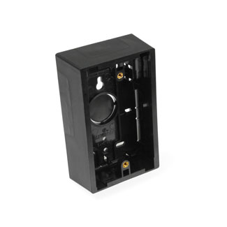 Leviton 42777-1EA | Surface-Mount Back Box, Single Gang, 1.89" Box Depth, Black