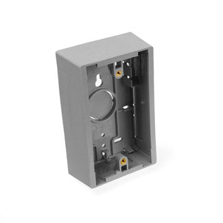 Leviton 42777-1GA | Surface-Mount Back Box, Single Gang, 1.89" Box Depth, Grey