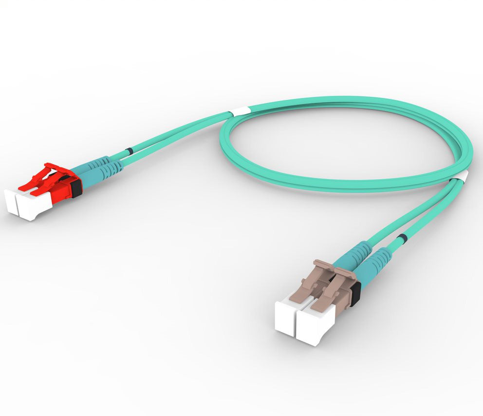 Commscope FDXL1LC42-MXM001 | Breakout Length/Option - No breakouts | Jacket Color - Aqua, Cord Length - 1 M