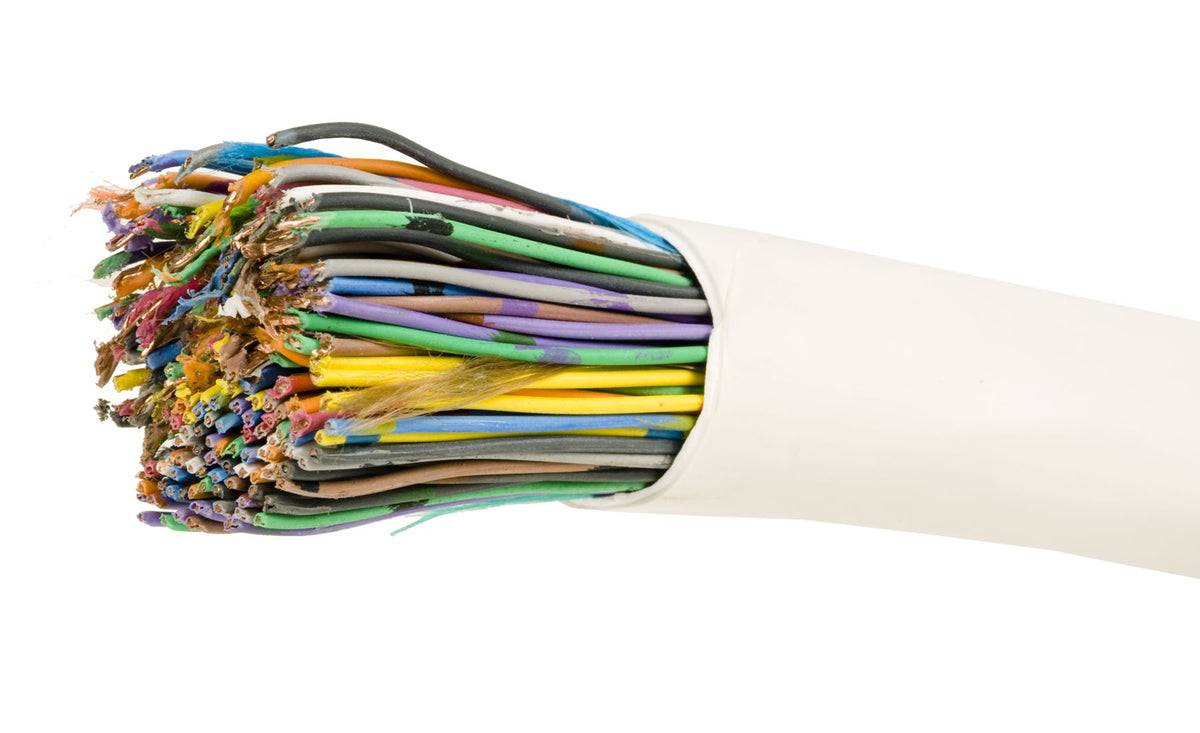 Commscope 2010B WH 100/24 R1000 | 2010B Category 3 U/UTP Cable, plenum, white jacket, 100 pair count, 1000 ft (305 m) length, reel