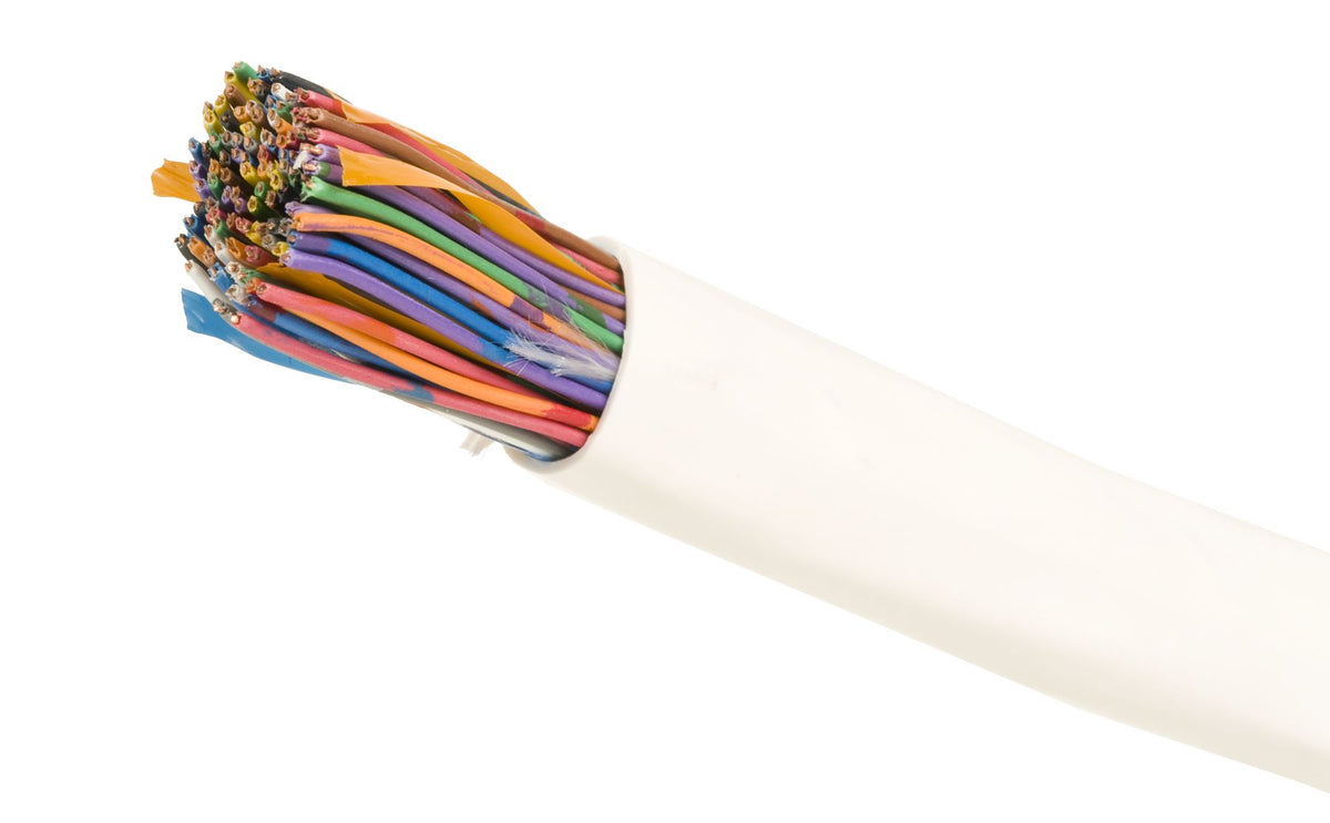 Commscope 2010B WH 50/24 R1000 | 2010B Category 3 U/UTP Cable, plenum, white jacket, 50 pair count, 1000 ft (305 m) length, reel