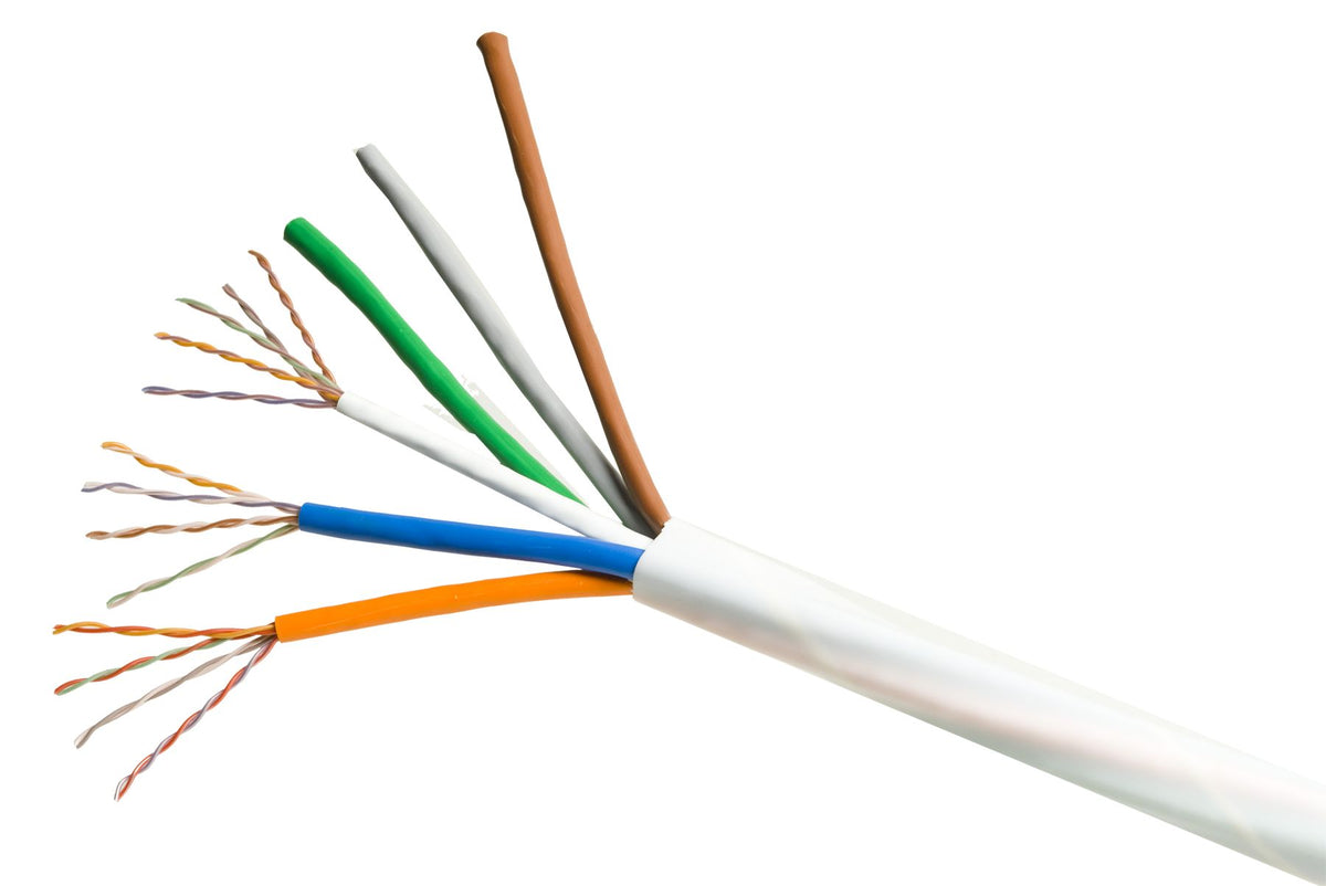 Commscope 2061B WH 25/24 R1000 | PowerSUM 2061 Category 5e U/UTP Cable, plenum, white jacket, 25 pair count, 1000 ft (305 m) length, reel