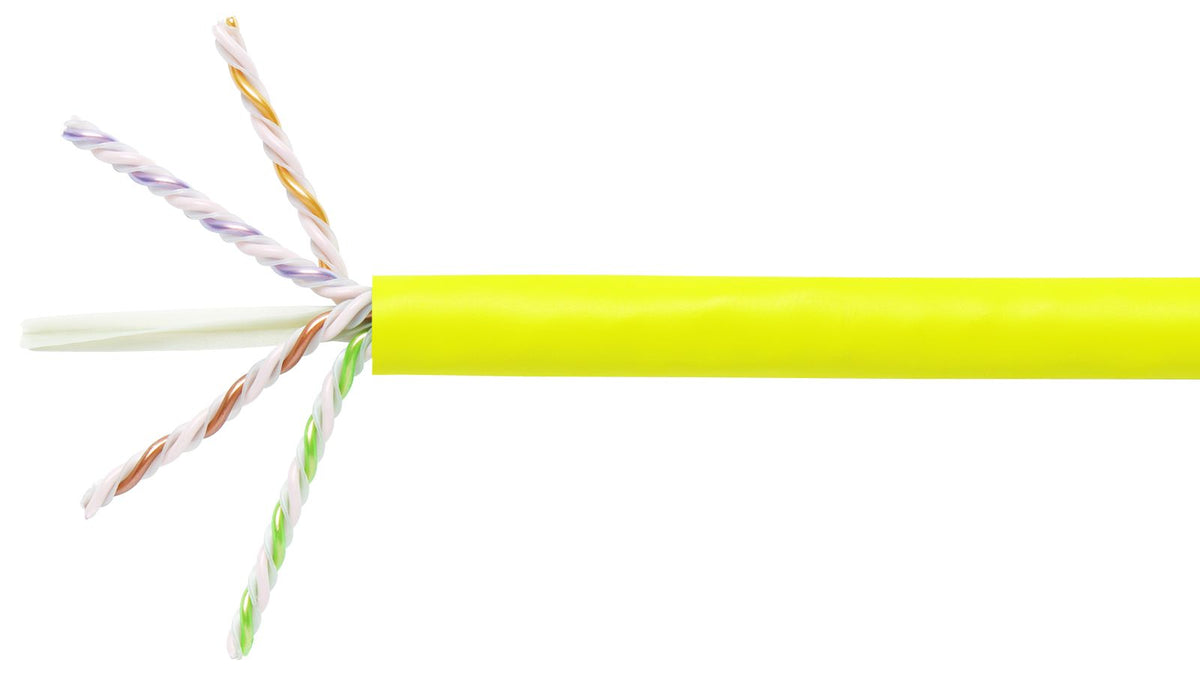 Commscope 2091B-UTG YEL C6A 4/23 U/UTP R1000 | GigaSPEED X10D 2091B-UTG ETL Verified Category 6A U/UTP Cable, yellow jacket, 4 pair count, 1000 ft (305 m) length, reel