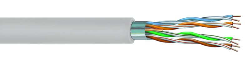 Commscope CS24R WHT C5E 4/24 F/UTP RL 1KFT | Category 5e F/UTP Cable, non-plenum, white jacket, 4 pair count, 1000 ft (305 m) length, reel