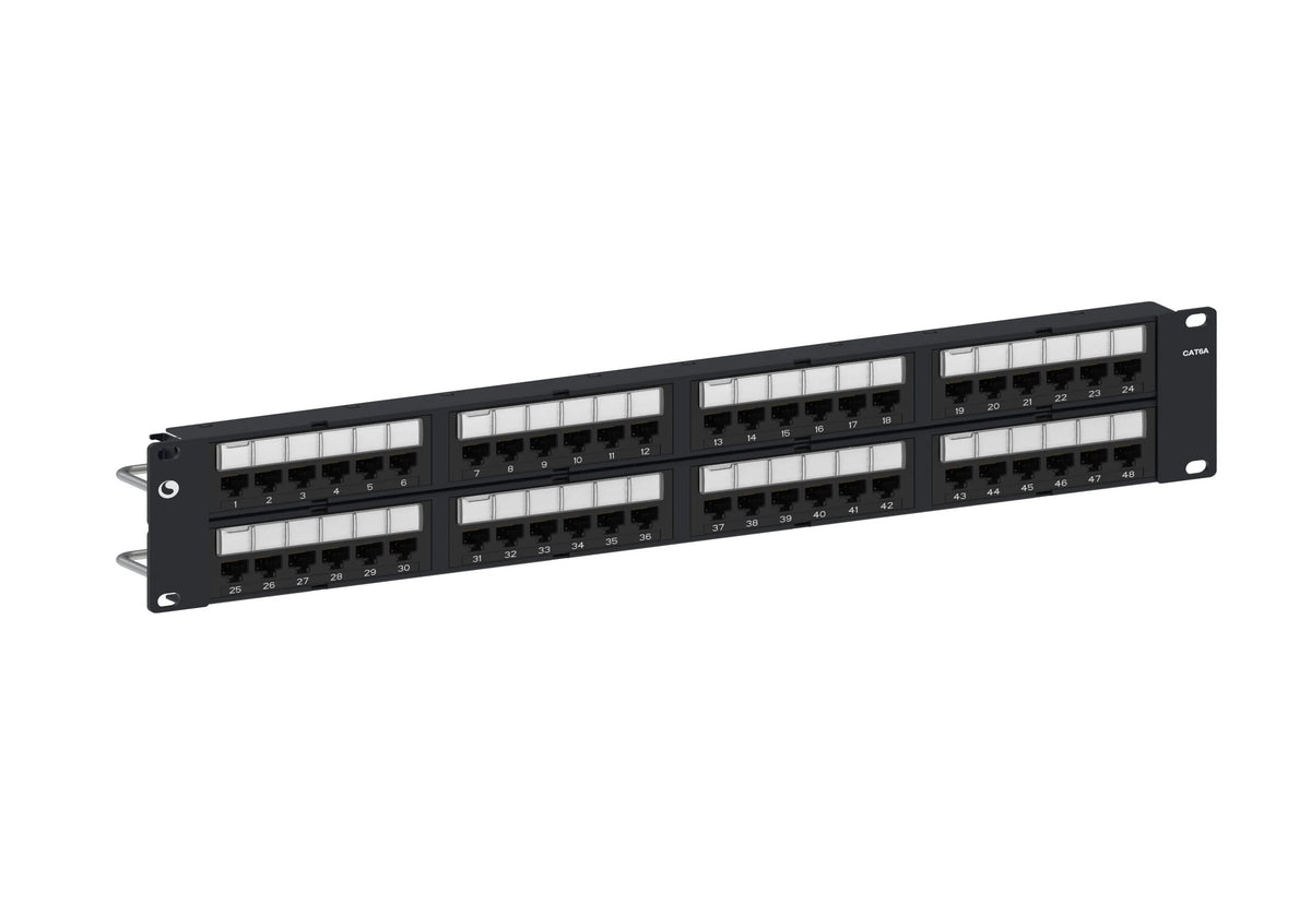 Commscope UNP-6A-DM-2U-48 | Distribution Module Panel, Cat 6A, UTP, 2U, 48 port