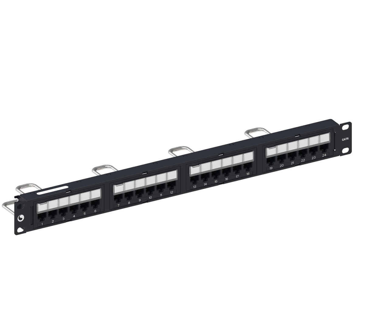 Commscope UNP-6-DM-1U-24 | Distribution Module Panel, Cat 6, UTP, 1U, 24 port