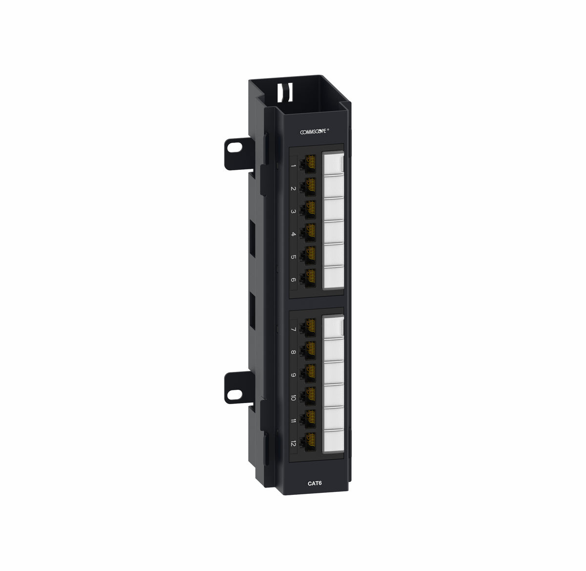 Commscope CPPW-6-DM-12 | Distribution Module Wall Mount Panel, Cat6, UTP, 12 port