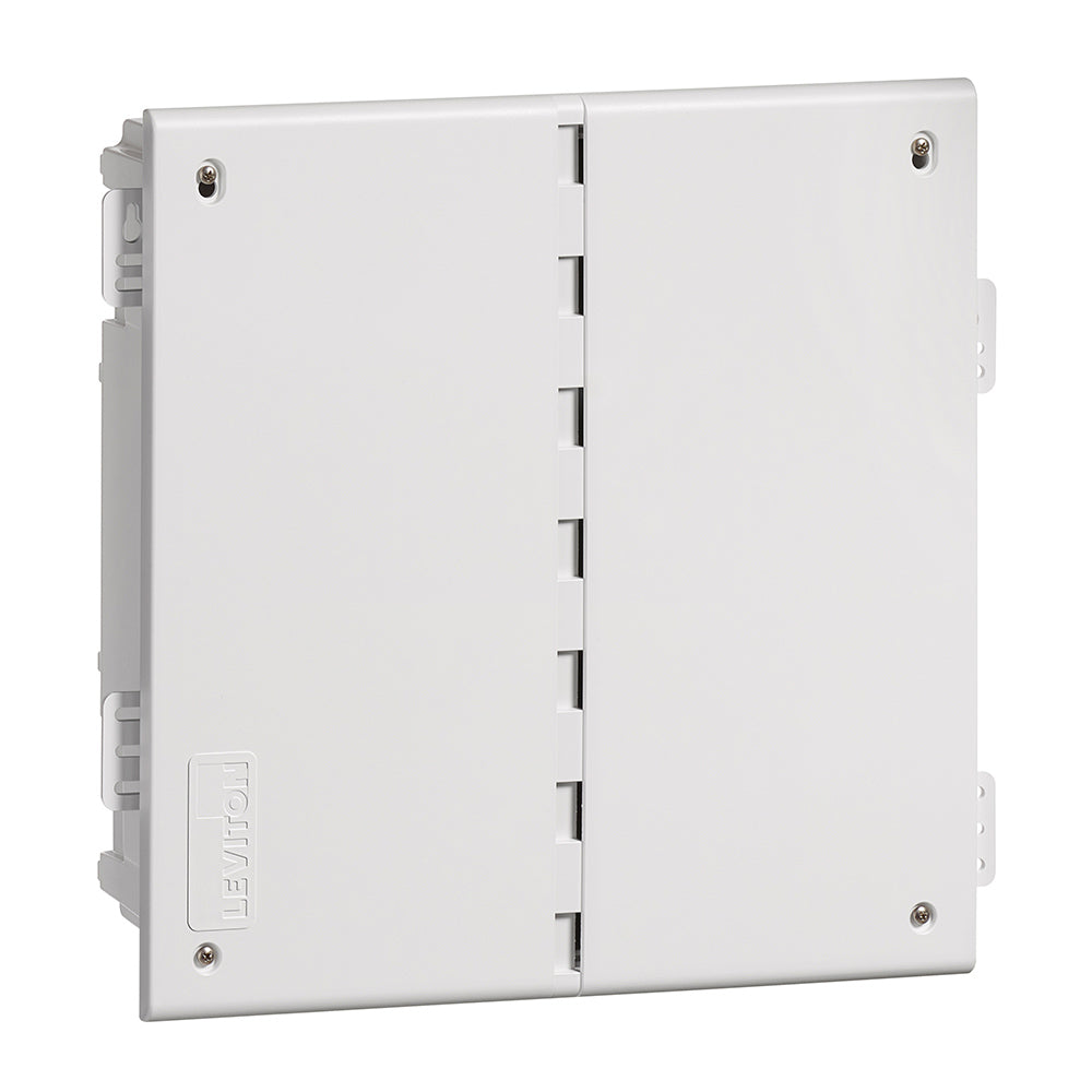 Leviton 49605-140 | 14" Wireless Structured Media Enclosure with Vented Cover, Plastic, White