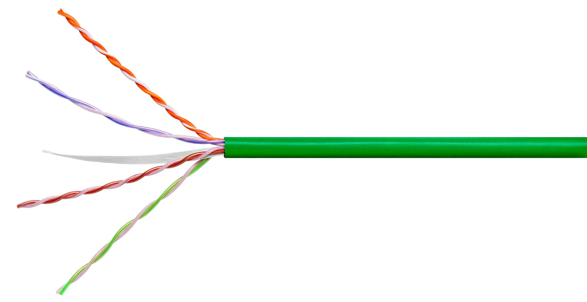 Commscope CS34R GRN C6 4/23 U/UTP CPK 1KFT | CS34R ETL Verified Category 6 U/UTP Cable, non-plenum, green jacket, 4 pair count, 1000 ft (305 m) length, CommPak