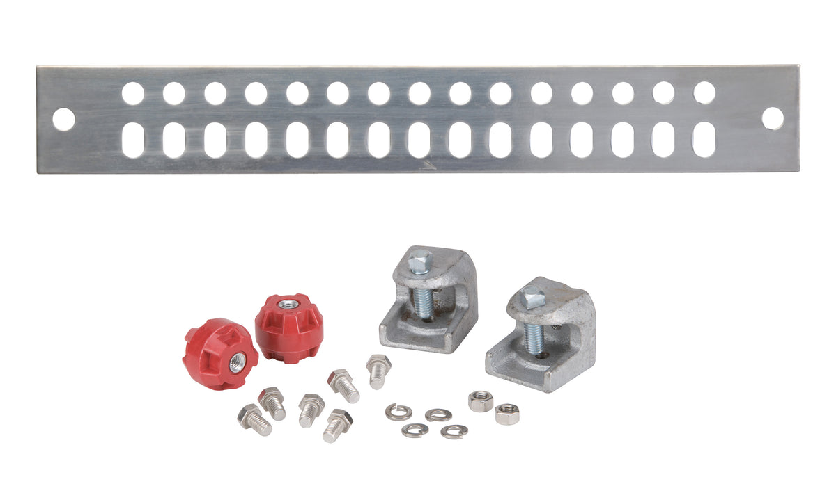Commscope UGBKIT-0214-T | Tinned Copper Ground Buss Bar, 1/4 in x 2 in x 14 in (6.4 mm x 50.8 mm x 355.6 mm)
