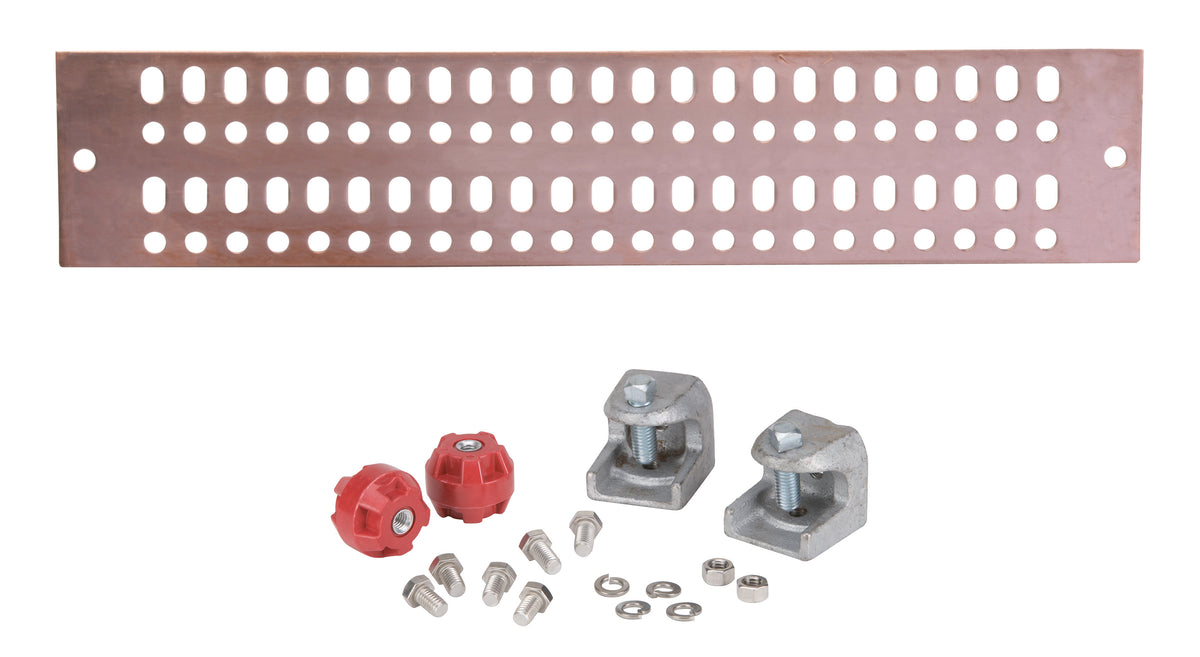 Commscope UGBKIT-0420 | Copper Ground Buss Bar, 1/4 in x 4 in x 20 in (6.4 mm x 101.6 mm x 508.0 mm)