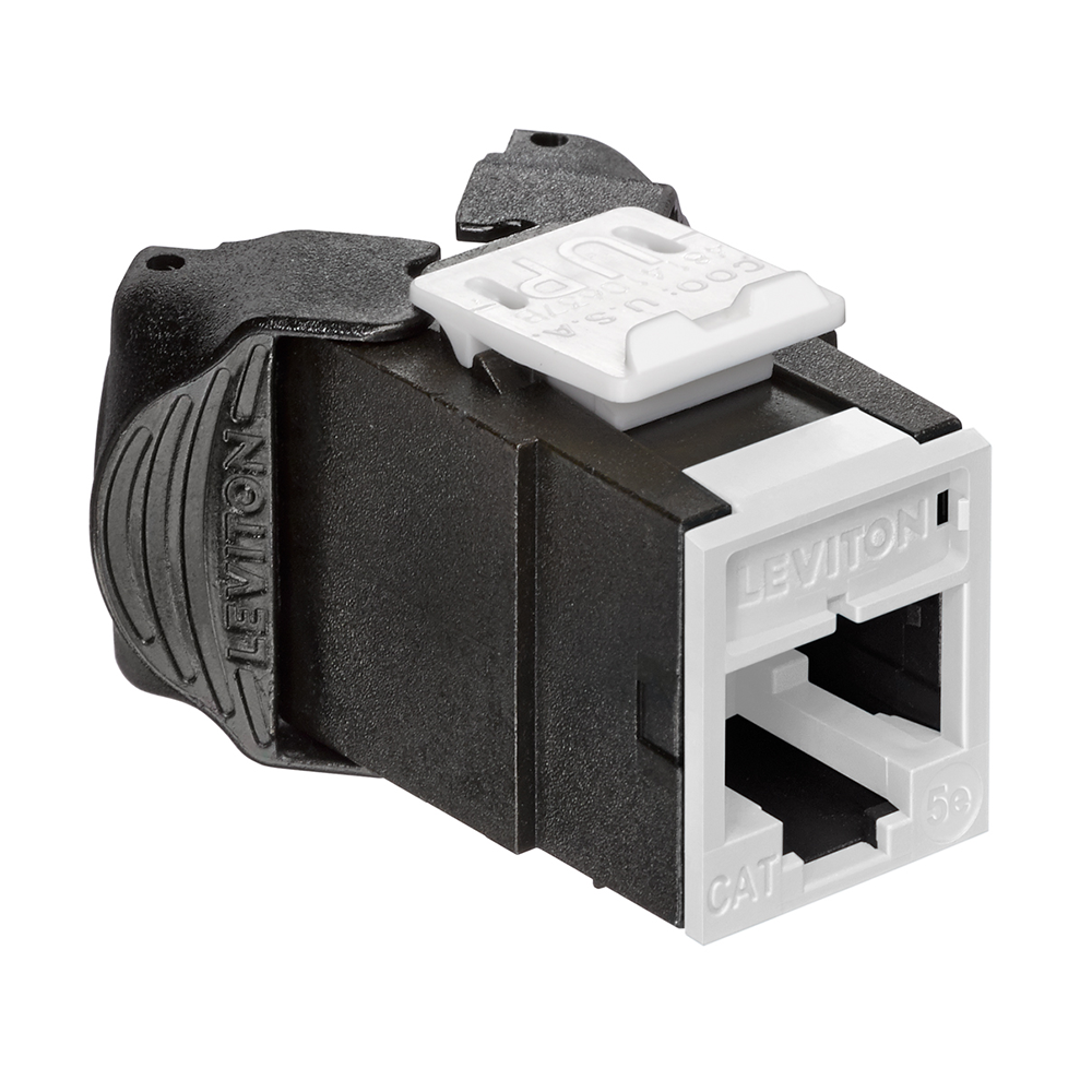 Leviton 5EUJK-RW5 | Atlas-X1 Cat 5e UTP QuickPort Jack, White