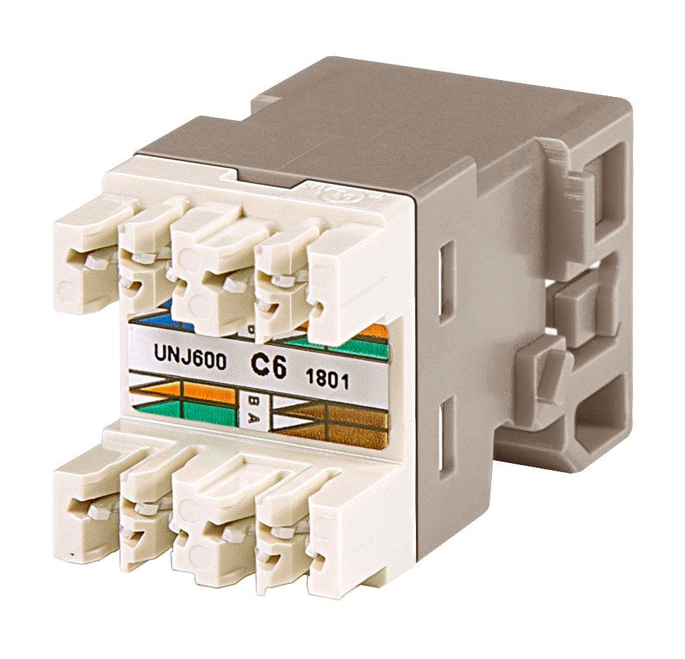 Commscope UNJ600-IV | Uniprise Modular Jack, RJ45, category 6, T568A/T568B, unshielded, without dust cover, ivory