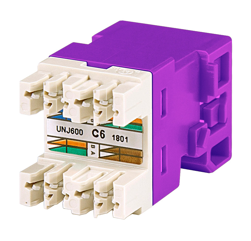 Commscope UNJ600-VL | Uniprise UNJ600 Category 6 U/UTP Information Outlet, violet