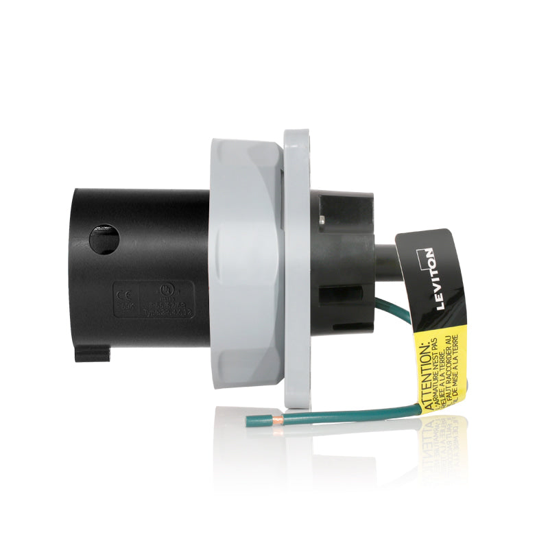 Leviton 560B5WLEV | LEV Series IEC Pin & Sleeve Inlet
