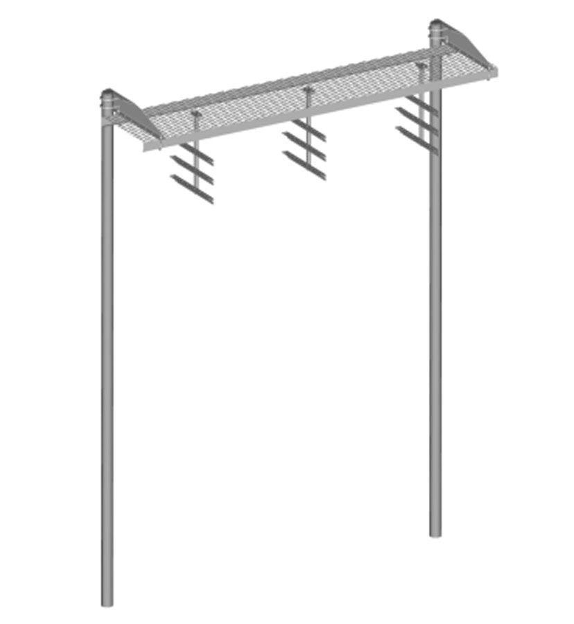 Commscope WB-K210-B15 | Safety Grated Waveguide Bridge Kit, 24 in x 10 ft, with two 15 ft 4 in direct burial posts