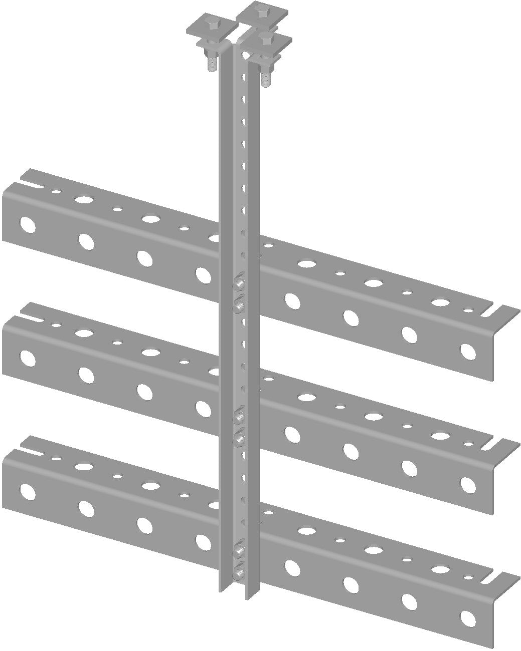 Commscope WB-T12-3 | Trapeze Kit, triple tee, 12 in wide, three rungs