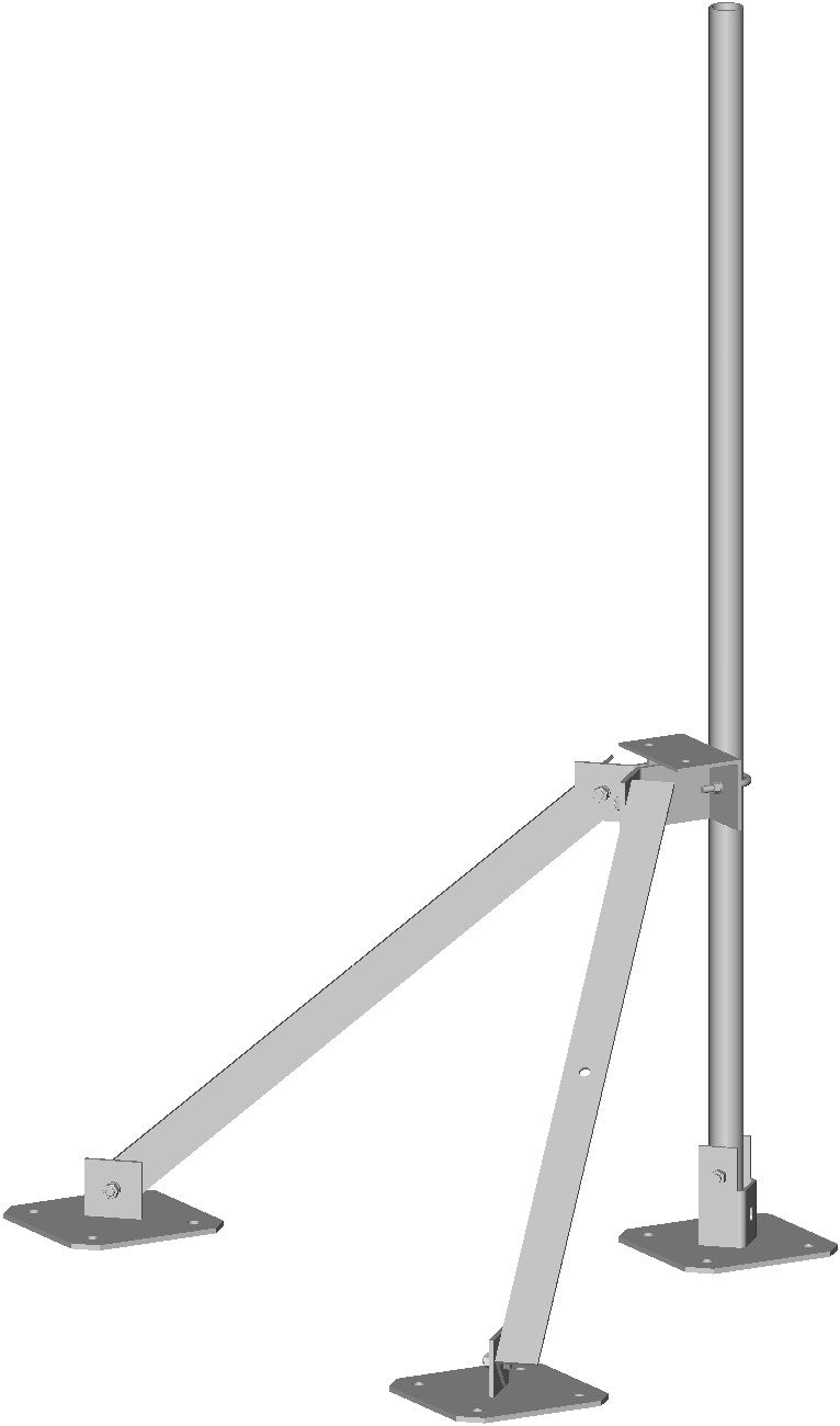 Commscope WT-TMA-96 | Water Tower Rooftop Tripod Mount, 2-3/8 in OD x 96 in plain end pipe included