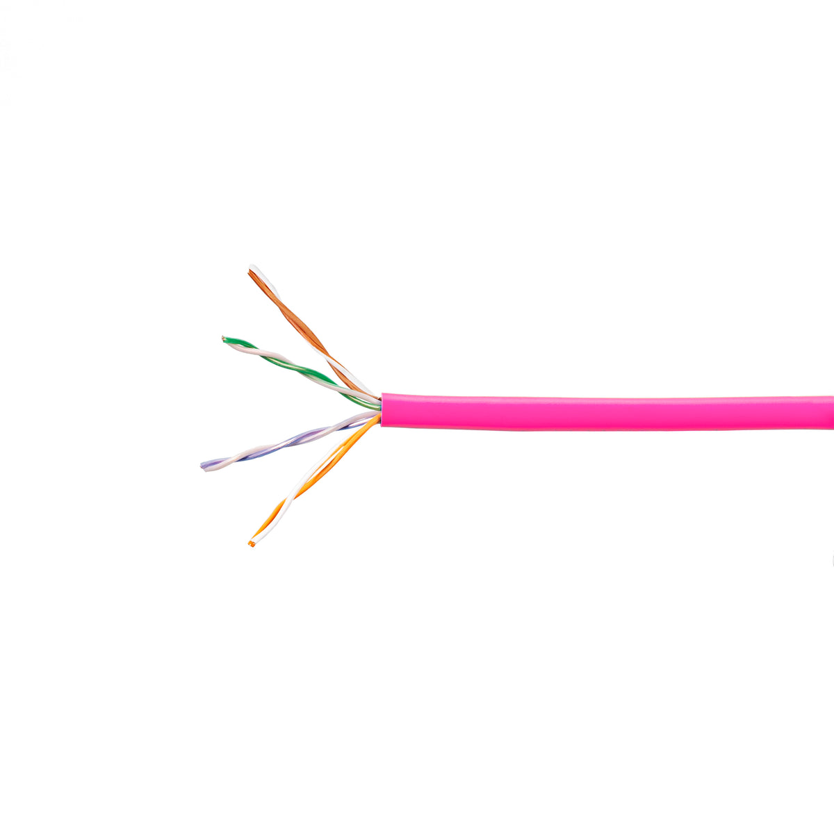 Commscope CS24P PNK C5E 4/24 U/UTP CPK 1KFT | ETL Verified Category 5e U/UTP Cable, plenum, pink jacket, 4 pair count, 1000 ft (305 m) length, CommPak