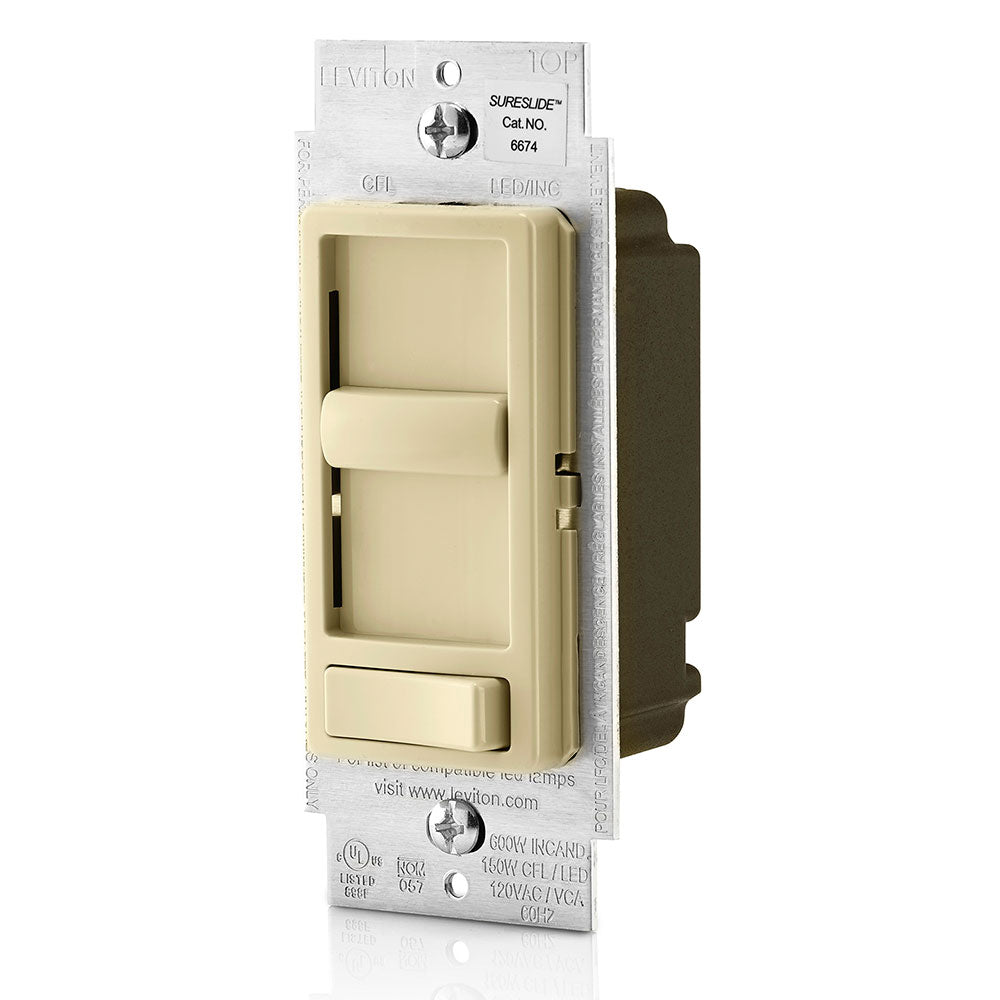 Leviton 6674-P0I | 600W-120VAC incandescent/halogen, 150W-120VAC dimmable LED/CFL